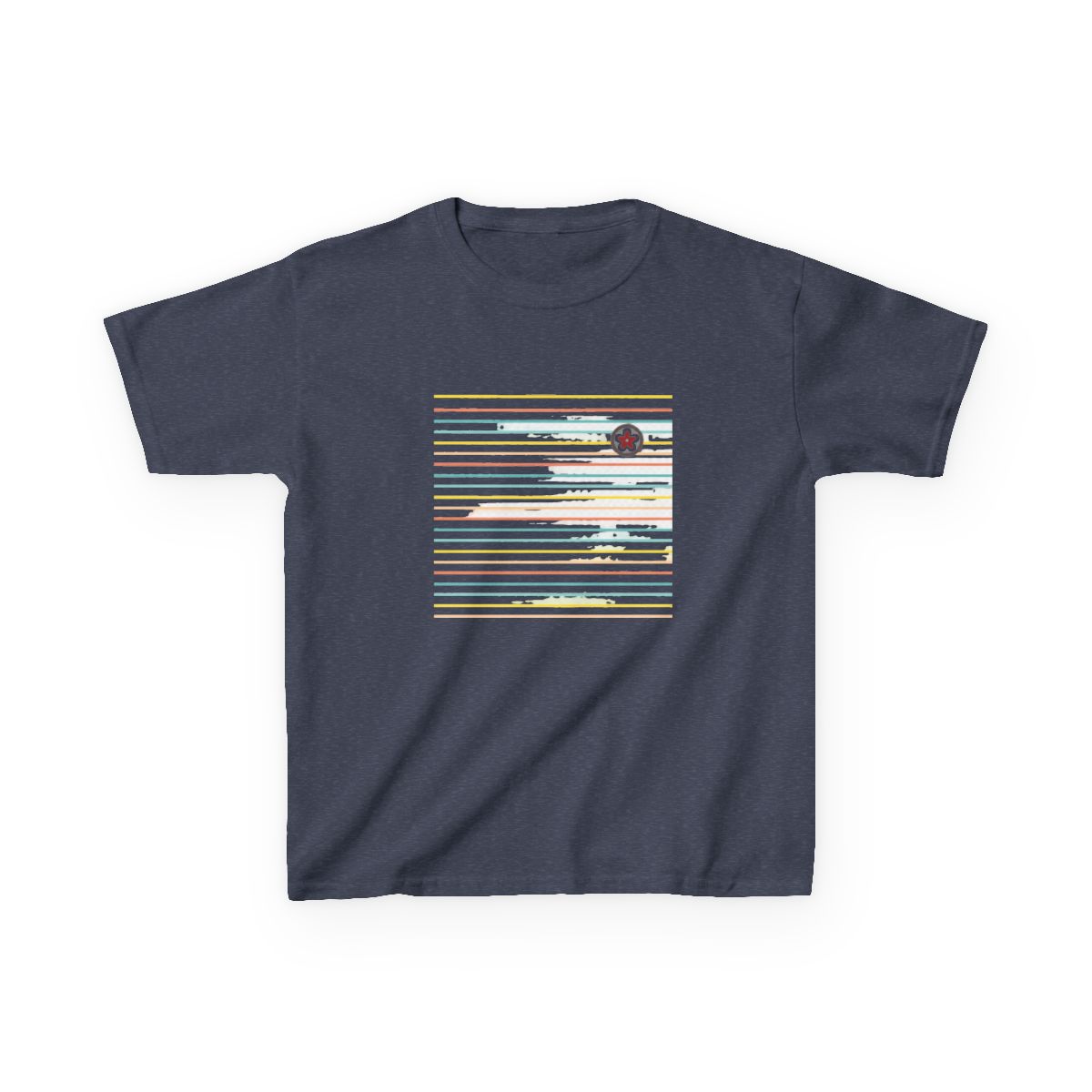 Japan Anti-Kaiju Defense Forces Symbol (Chest Pocket Variant) Kids T-Shirt | Kaiju No. 8 - alternate angle 3, merchandise