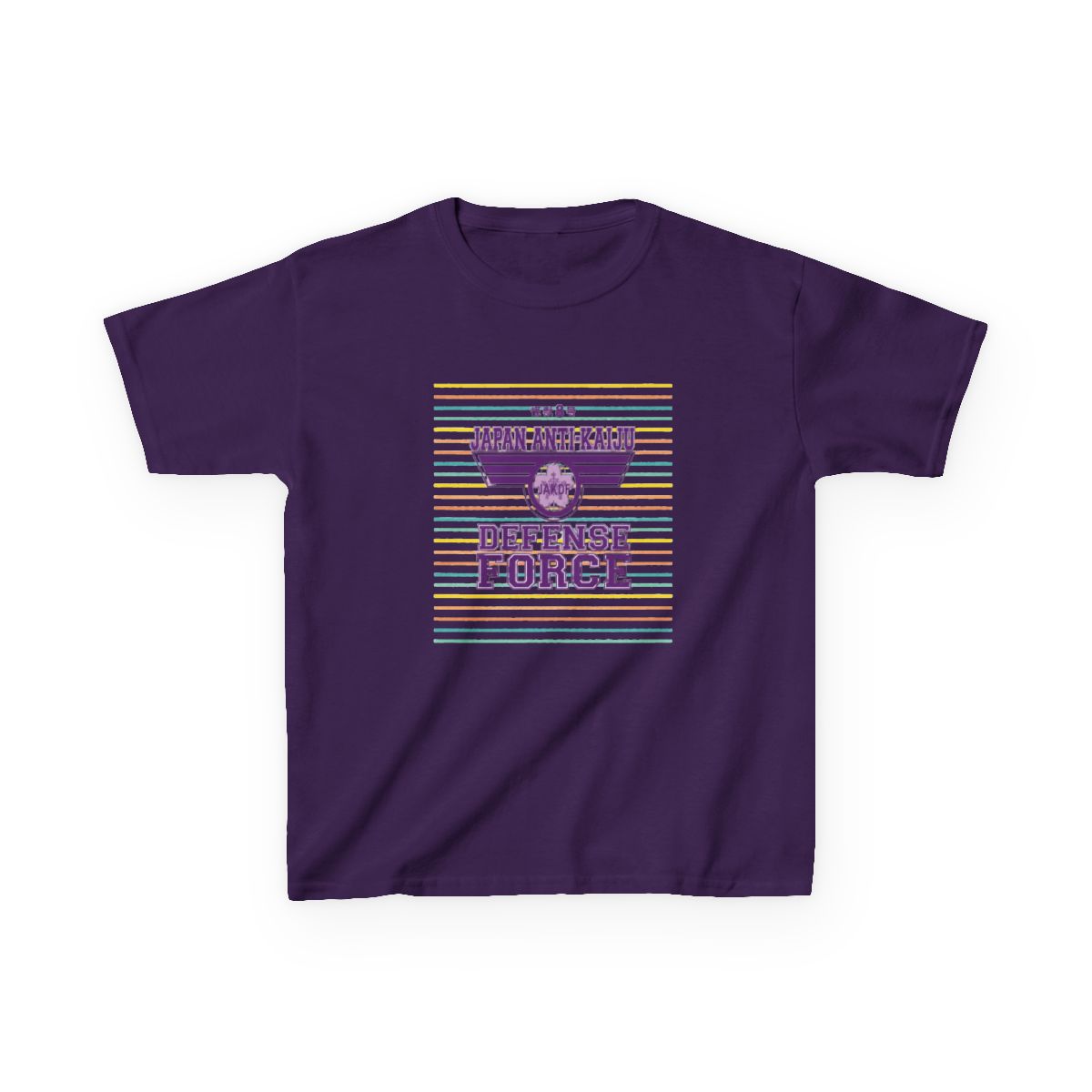 KAIJU No 8: JAPAN ANTI KAIJU DEFENCE FORCE (WHITE) Kids T-Shirt | Kaiju No. 8 - alternate angle 3, merchandise