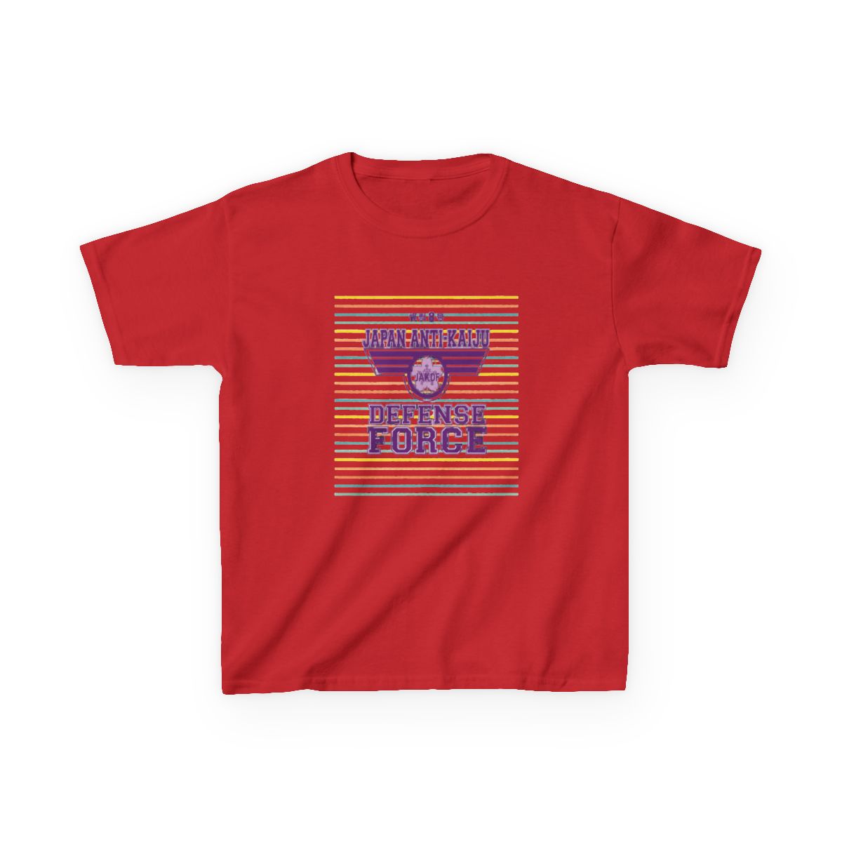 KAIJU No 8: JAPAN ANTI KAIJU DEFENCE FORCE (WHITE) Kids T-Shirt | Kaiju No. 8 - alternate angle 4, merchandise