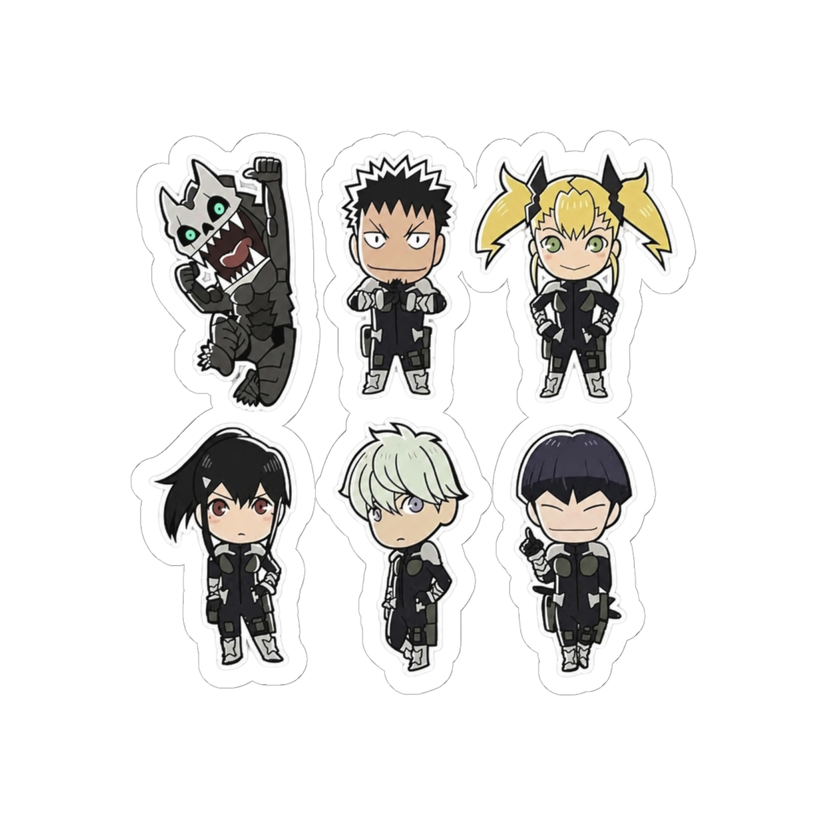 Kaiju No 8 - Vinyl Sticker Pack - 6 Stickers 3" - Otaku | Kaiju No. 8