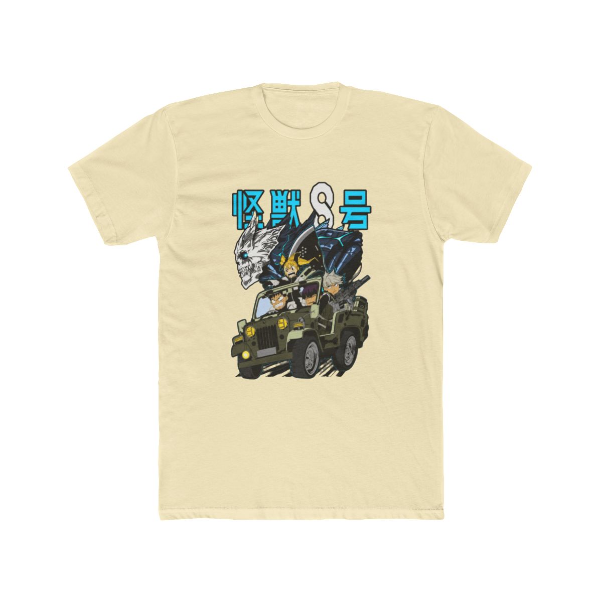 Kaiju No. 8 Manga Squad Ride Jeep Anime Monster Graphic T Shirt - alternate angle 5, merchandise