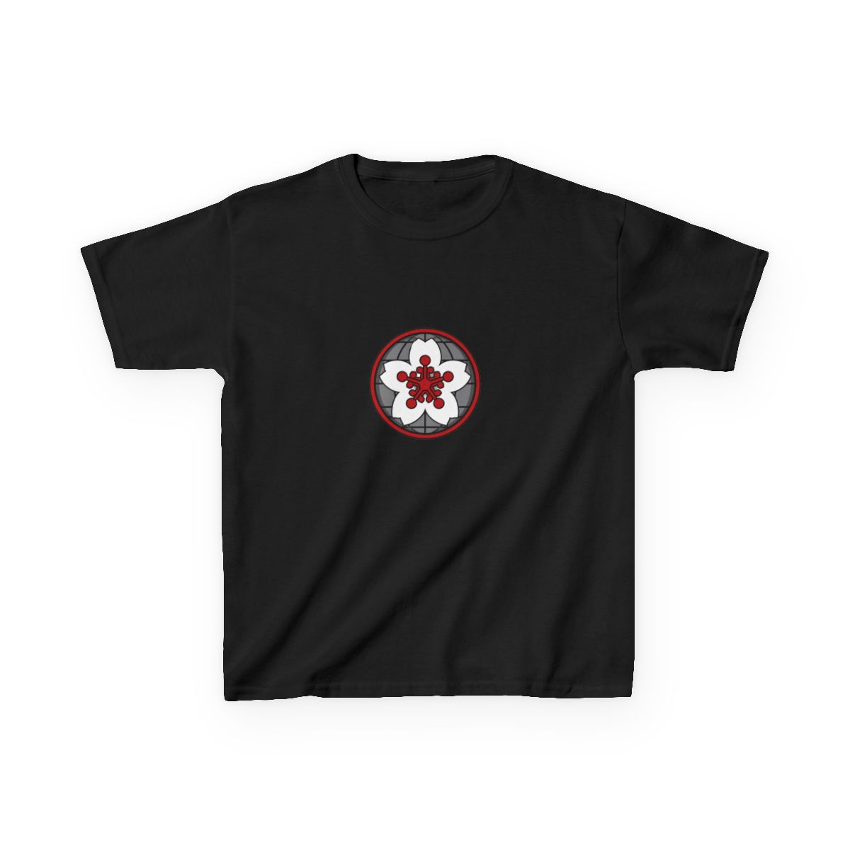 Japan Anti-Kaiju Defense Forces Symbol Kids T-Shirt | Kaiju No. 8 - alternate angle 5, merchandise