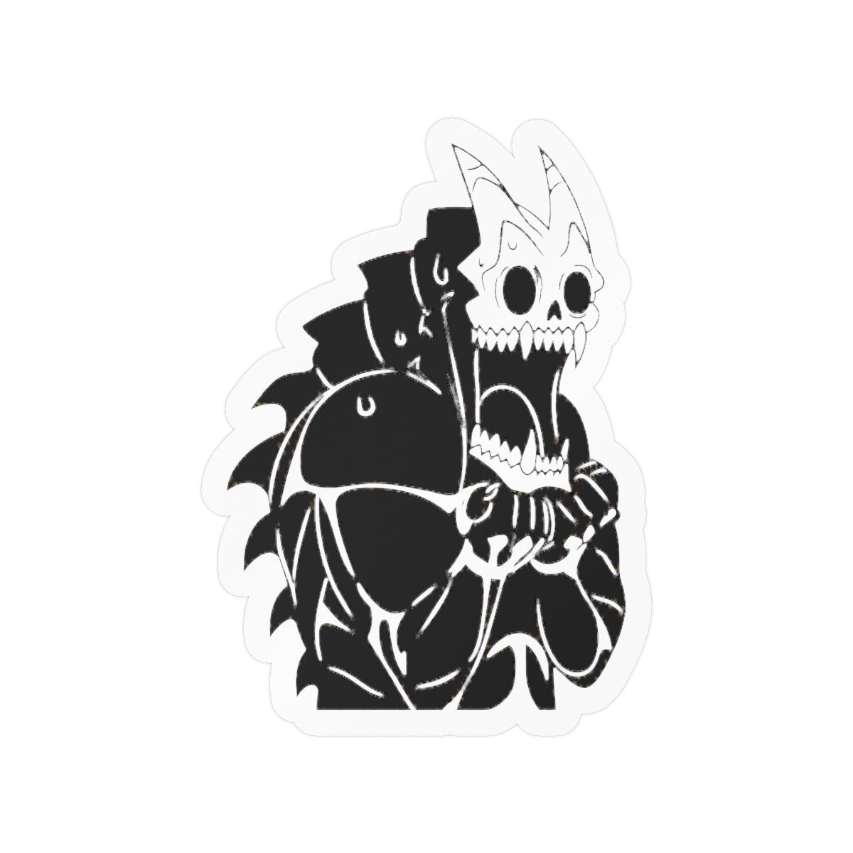 Kaiju No 8 Kafka Surprised Skull Monster Vinyl Decal Sticker Car Laptop Wall Decoration 8" in | Kaiju No. 8