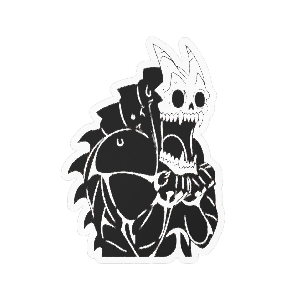 Kaiju No 8 Kafka Surprised Skull Monster Vinyl Decal Sticker Car Laptop Wall Decoration 8" in | Kaiju No. 8 - alternate angle 3, merchandise