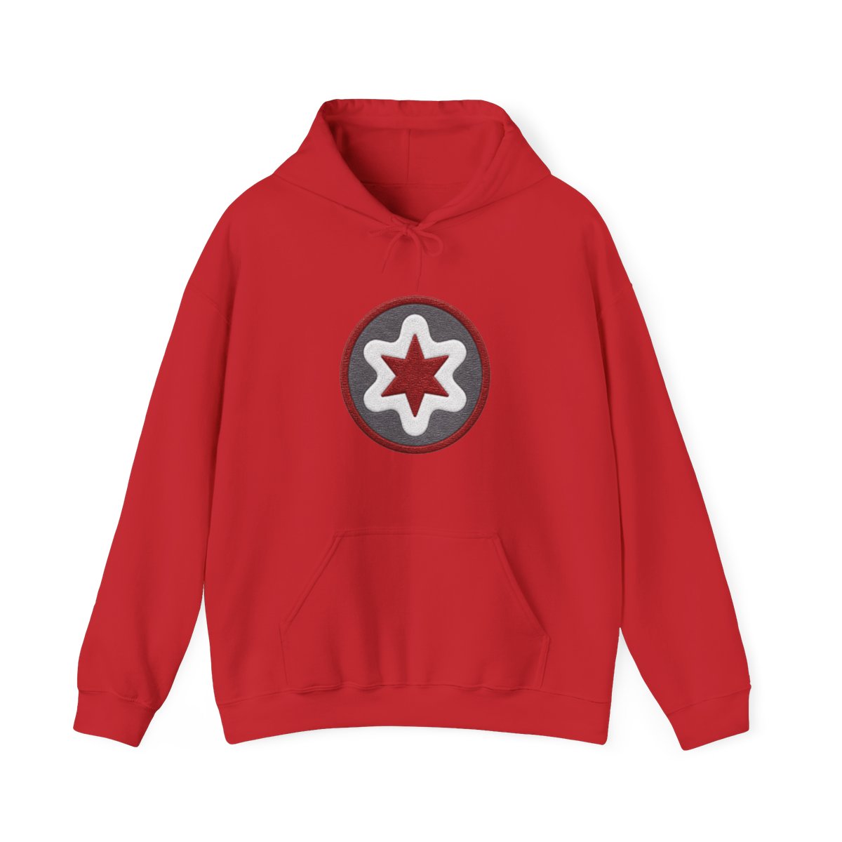 Japan Anti-Kaiju Defense Forces Symbol (Chest Pocket Variant) Hoodie | Kaiju No. 8 - alternate angle 3, merchandise
