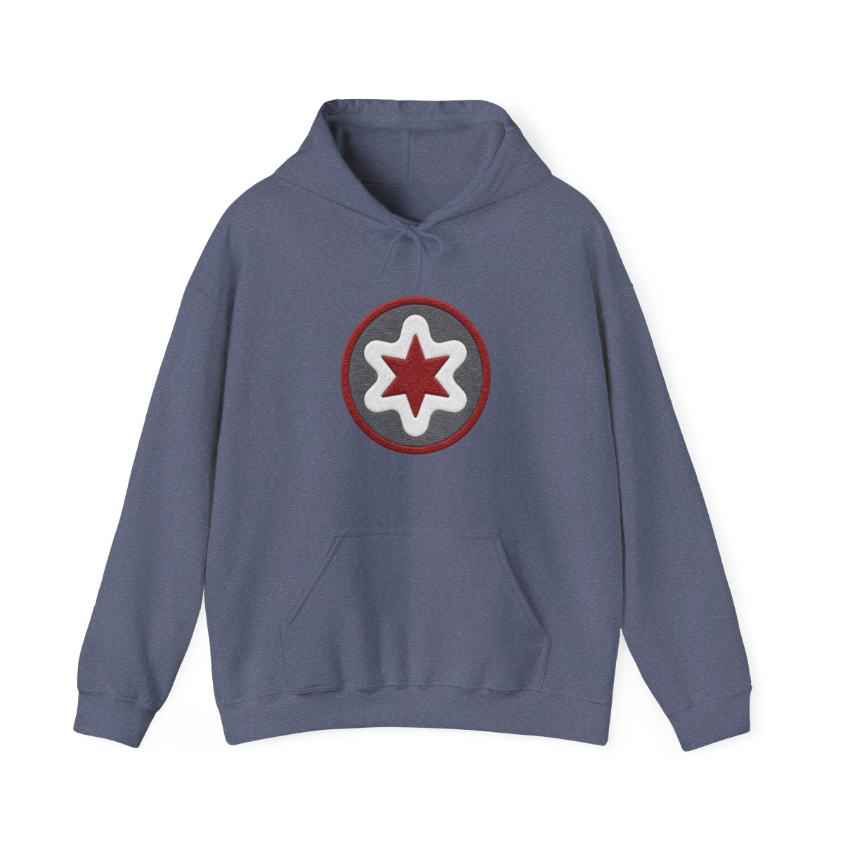 Japan Anti-Kaiju Defense Forces Symbol (Chest Pocket Variant) Hoodie | Kaiju No. 8 - alternate angle 2, merchandise