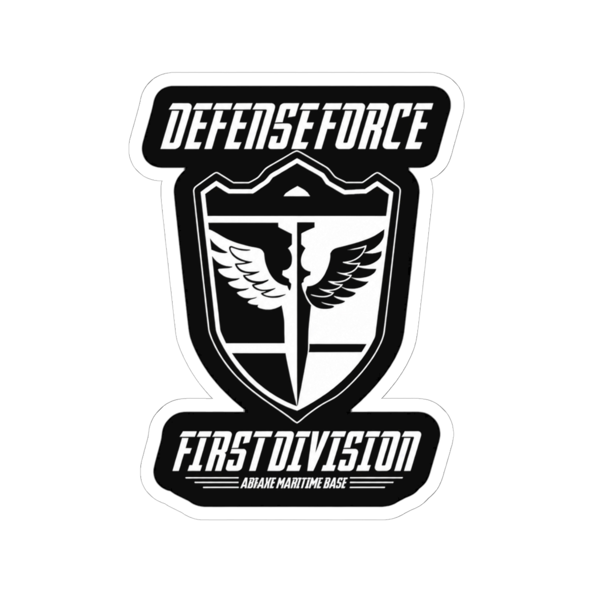 KAIJU No 8: DEFENSE FORCE FIRST DIVISION (WHITE) Sticker | Kaiju No. 8