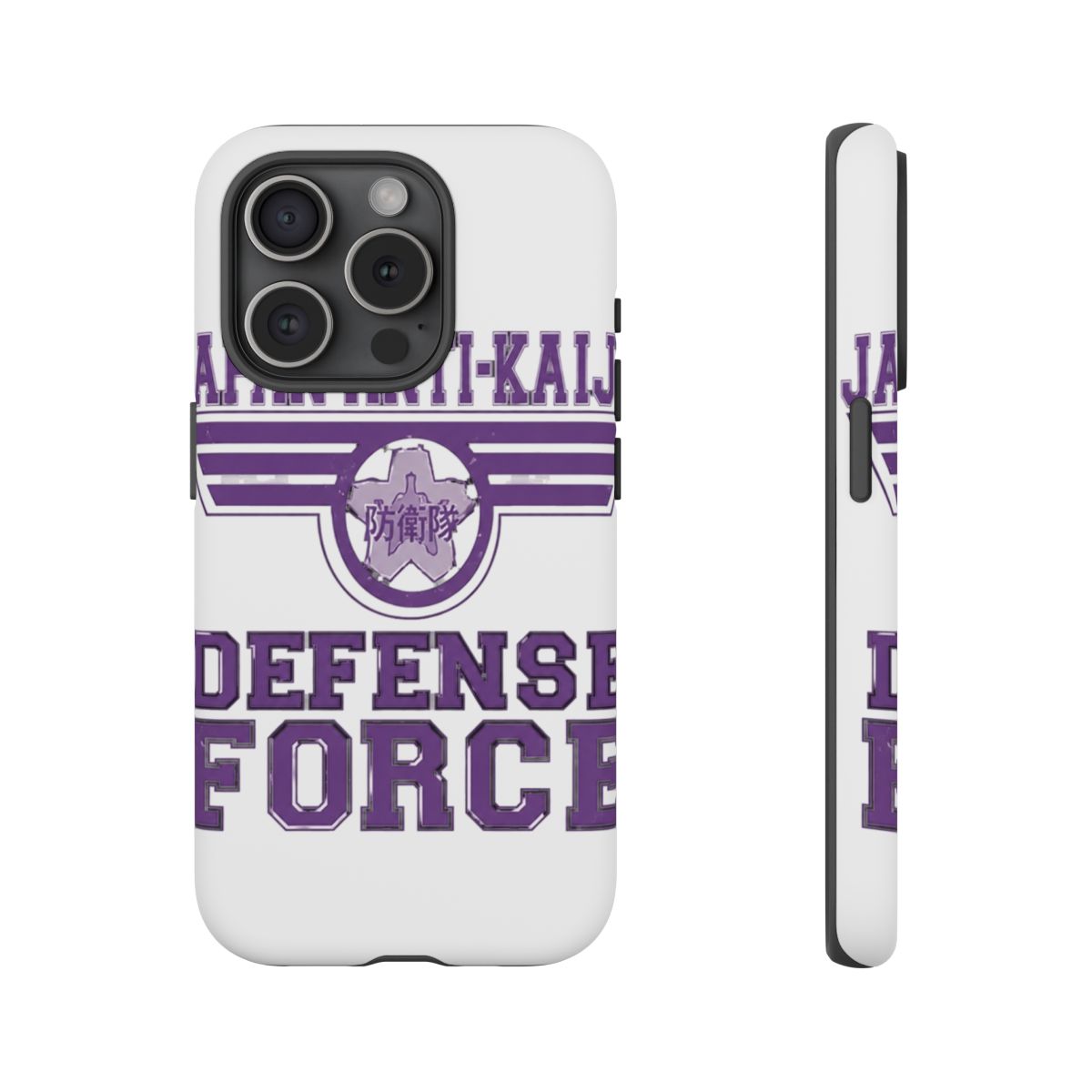 KAIJU No 8: JAPAN ANTI KAIJU DEFENCE FORCE (WHITE) Phone Case | Kaiju No. 8 - alternate angle 2, merchandise