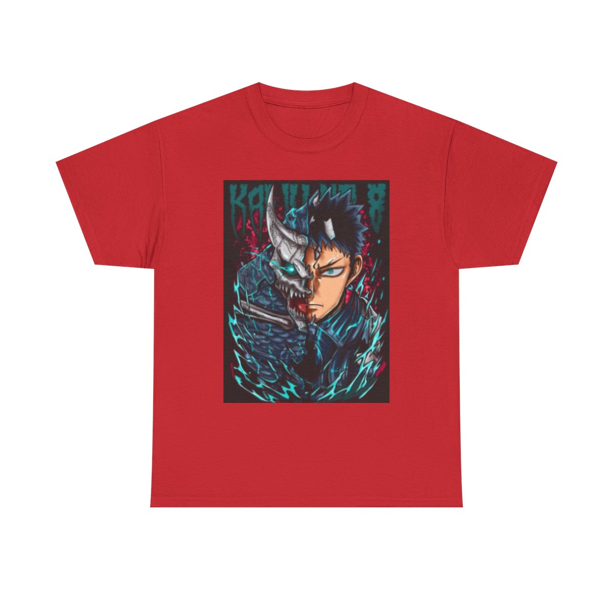 Half-Demon Warrior Illustration Tee | Anime Dark Fantasy Shirt Kaiju No. 8 - alternate angle 5, merchandise