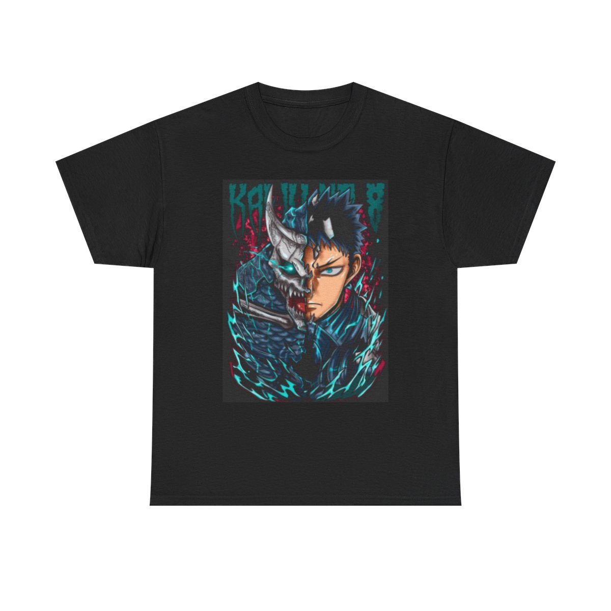 Half-Demon Warrior Illustration Tee | Anime Dark Fantasy Shirt Kaiju No. 8