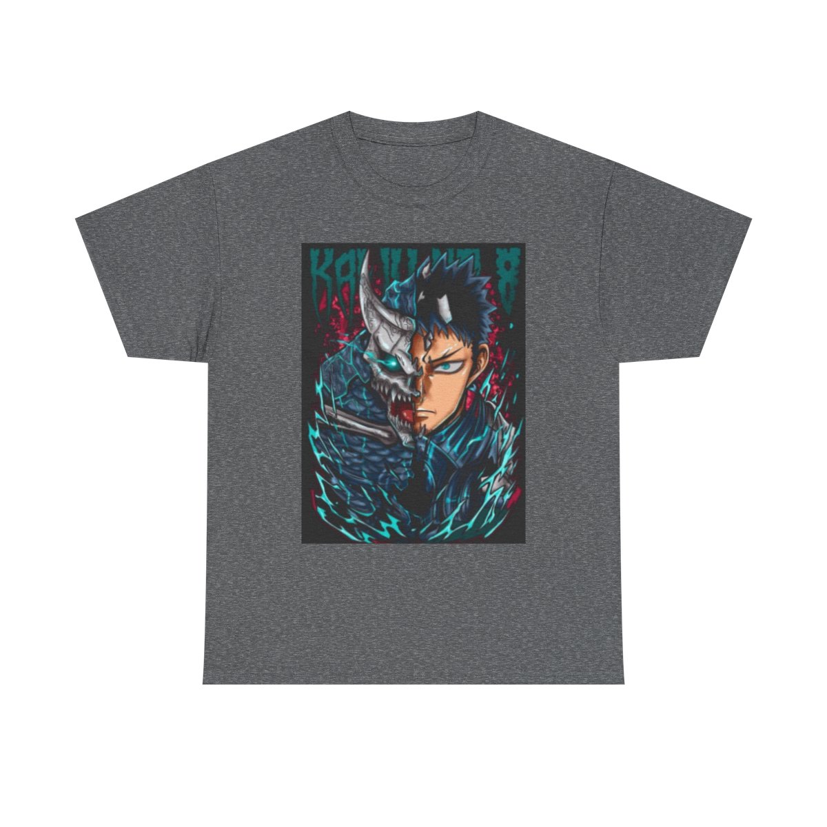 Half-Demon Warrior Illustration Tee | Anime Dark Fantasy Shirt Kaiju No. 8 - alternate angle 2, merchandise