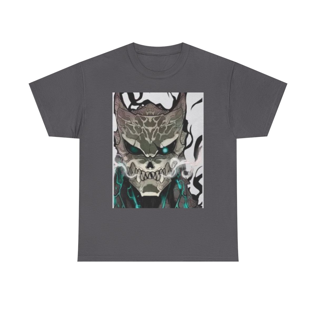 Demonic Skull Mask Tee | Glowing Eyes, Smoke, Dark Fantasy Kaiju No. 8 - alternate angle 3, merchandise