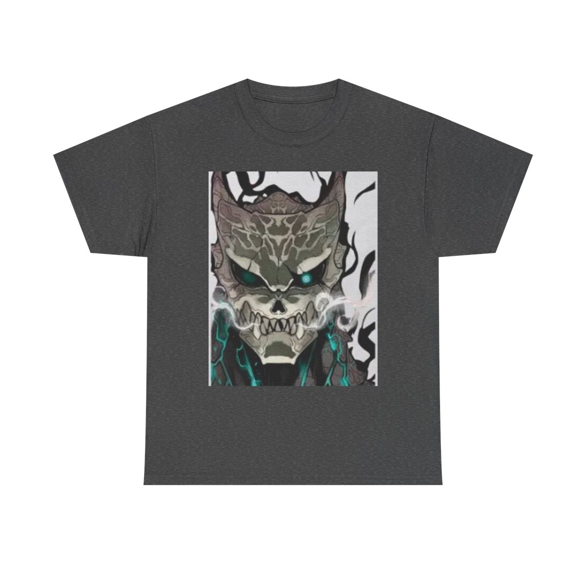 Demonic Skull Mask Tee | Glowing Eyes, Smoke, Dark Fantasy Kaiju No. 8 - alternate angle 5, merchandise
