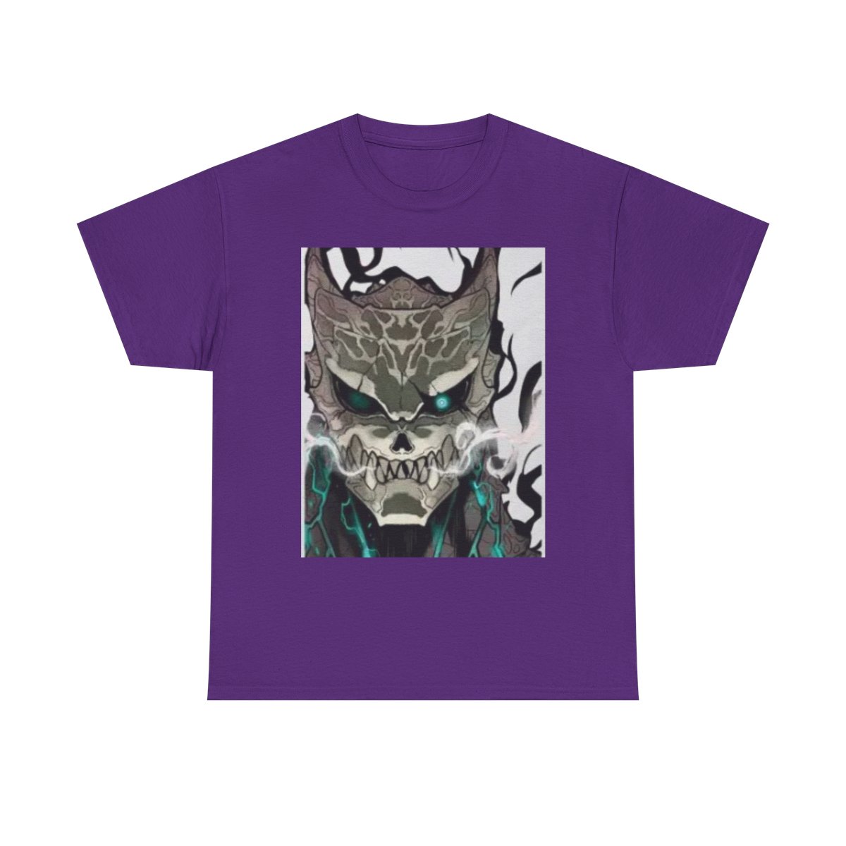 Demonic Skull Mask Tee | Glowing Eyes, Smoke, Dark Fantasy Kaiju No. 8 - alternate angle 2, merchandise