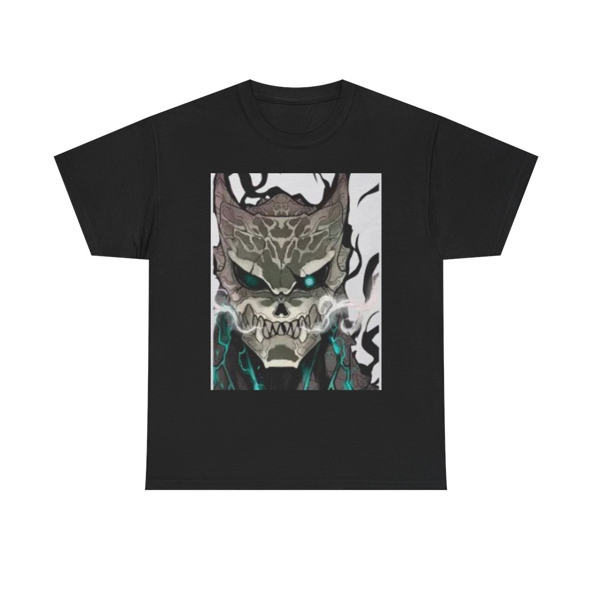 Demonic Skull Mask Tee | Glowing Eyes, Smoke, Dark Fantasy Kaiju No. 8 - alternate angle 4, merchandise