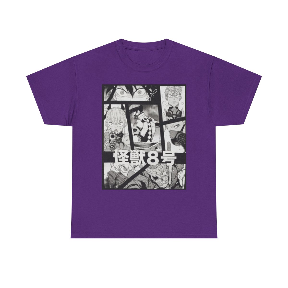 Manga Collage Tee | Anime Panels Black & White Shirt Kaiju No. 8
