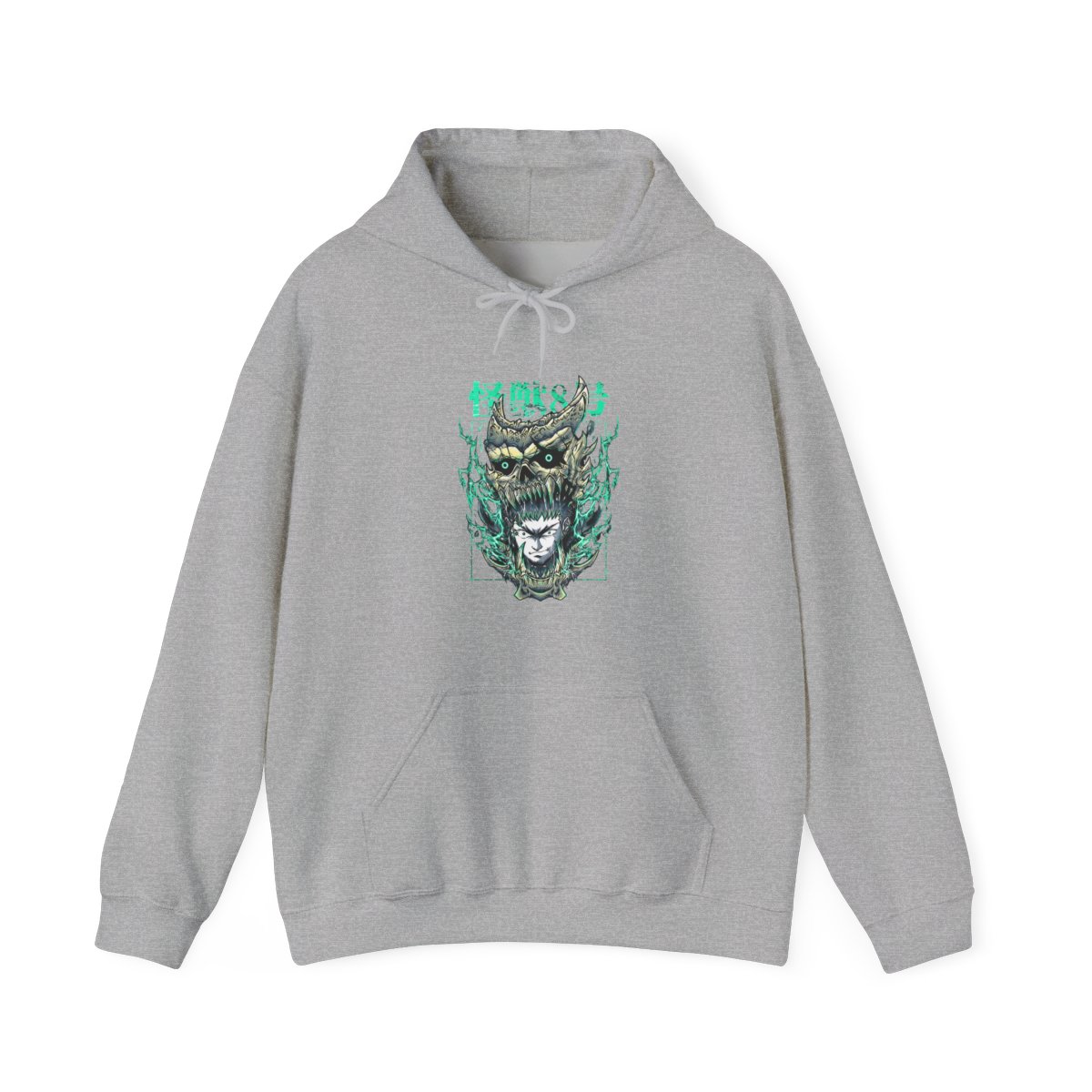 Kaiju No. 8 Hoodie Kafka Hibino Fiery Skull Form - alternate angle 2, merchandise